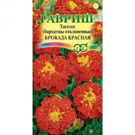 Семена ГАВРИШ Бархатцы откл. Брокада красная Тагетес 0.3 г 10006573 