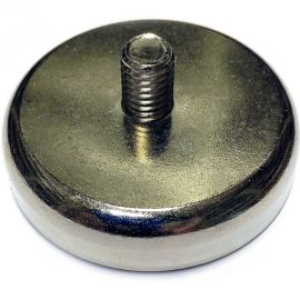 Магнитное крепление Проф-магнит под гайку С48, в комплекте с шайбой и гайкой М8, сцепление 81 кг - 1 шт. PMYP-C-48 