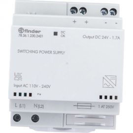 Импульсный источник питания Finder 230В AC - 24В DC, 36Вт, 1, 5А, 783612302401 