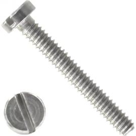 Винт с цилиндрической головой ВИРТУОЗ прямой шлиц, 2,5x10 мм, DIN 84, нерж. сталь А2, 20 шт. 44918 