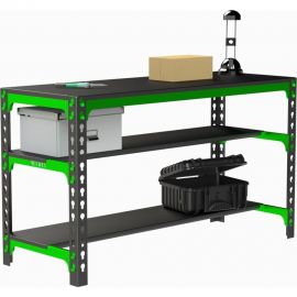 Металлический стол Metalex 750x1500x600 (две полки) SMMPII751560 