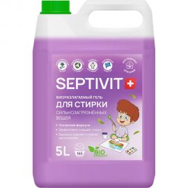 Гель для стирки SEPTIVIT ""Сильнозагрязненные вещи"", 5л 128_5 