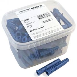 Дюбель Чапай шипы-усы Качественный КРЕПЕЖ 8х50 80 шт 0500675 КЧ 