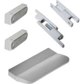 Набор для ремонта антимоскитной сетки KOMFORT москитные системы s32-1 2 защелки магнитные, 2 петли, ручка, белый НР0031 