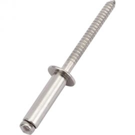 Вытяжная нержавеющая заклепка со стандартным бортиком KREPFIELD 4,8x16 мм, ART 9052, А2, 100 шт. 9052ЗАКЛЕПКА4,8Х16А2-100 