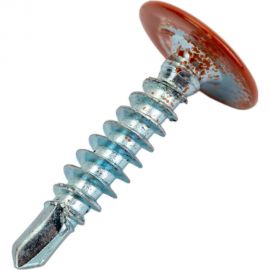 Прессшайба Качественный КРЕПЕЖ 4.2х19 мм, коричневая медь RAL 8004, сверло, 250 шт 0300227 КЧ 