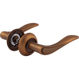 Дверная ручка НОРА-М 105А AL мат.кофе 15502 