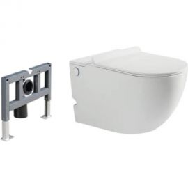 Подвесной унитаз Santi Line с импульсной системой смыва, в комплекте c инсталляцией SL-5031 