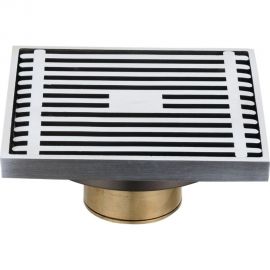 Трап Ростовская мануфактура сантехники размер 10x10, выходной диаметр Ф50 мм, латунь B2132 