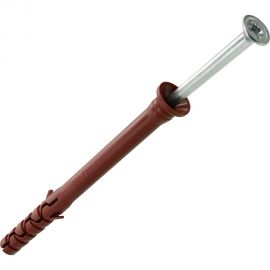 Усиленный нейлоновый дюбель-гвоздь ЕВРОПАРТНЕР multi pro uk, потайная манжета, 8x100 мм, 10 шт. B7 0008 