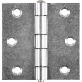 Прямая усиленная разборная петля VORMANN 63х63х1,8 мм, оцинкованная, латунный штифт 00614 060 Z 