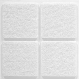 Защитные протекторы из фетра VORTEX белые, 38x38 мм 24346 