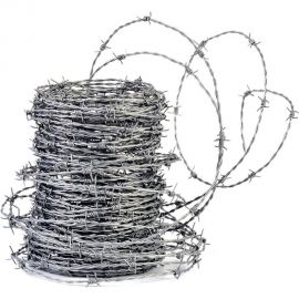 Колючая проволока оцинк VOLOKA 1.8x2, бухта, 100 м.п. ПК-1.8-2-100 