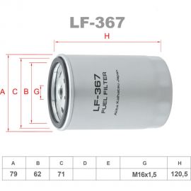 Фильтр топливный LYNXauto LF-367 