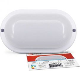 Герметичный светодиодный светильник IN HOME спп 1565-овал 15вт 6500к 1350лм ip65 4690612044958 