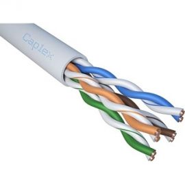 Кабель Caplex 0,47, кат. 5e UTP, LSZH, белый, коробка 305 м. С4U5-0301047-B305 