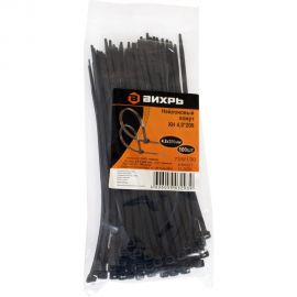 Нейлоновый хомут Вихрь 4,8x200 Ч 100 шт 73/9/1/30 