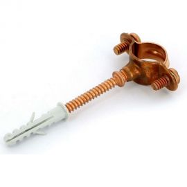 Хомут для труб Uni-Fitt 35 медный со шпилькой и дюбелем 851R3500 