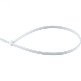 Хомут-стяжка РОССНА 4,8x400 белый, пластиковый, 100 шт. Р860818 