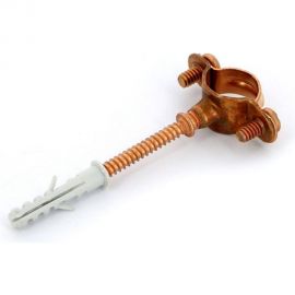 Хомут для труб Uni-Fitt 15 медный со шпилькой и дюбелем 851R1500 