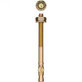 Клиновой анкер Зубр М16 х 200 мм, 6 шт, желтопассивированный 302032-16-200 