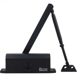 Дверной доводчик DORF 110 кг, черный RAL 9005 matt L8224_black 