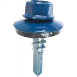 Кровельный саморез Качественный КРЕПЕЖ синий RAL 5005, 5.5х19 мм, 200 шт 1000711 КЧ 