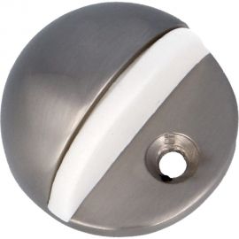 Дверной стопор с белой резинкой Amig никель матовый 101-45 NI 