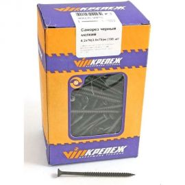 Саморез VIPкрепеж черный 4,2/ 76 195 шт 40026 VIPS 