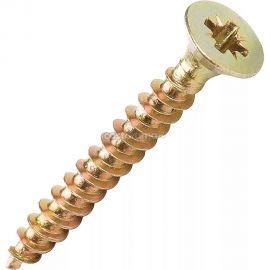 Шуруп VIPкрепеж жёлтый цинк, 3,5x35, 545 шт. 41324 VIPL 