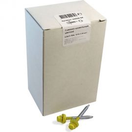 Кровельный саморез крепежная техника желтый цинк RAL 1018, 4.8х51 мм, 150 шт 420226 БК 