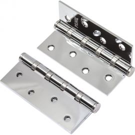 Стальная петля RENZ 100х75х2,5 4 подш, без колпачка ,хром блестящий, 2 шт. IN100-4BB FH CP (2шт) 