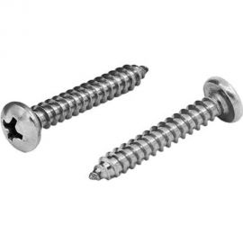 Нержавеющий саморез с полукруглой головкой KREPFIELD 4,8x60 мм, DIN 7981, А2, крестообразный шлиц PH, 30 шт. 7981А2САМОРЕЗ4.8X60-30 