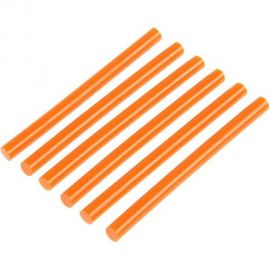 Стержни клеевые оранжевые (6 шт; 7x100 мм) ТУНДРА 6074041 