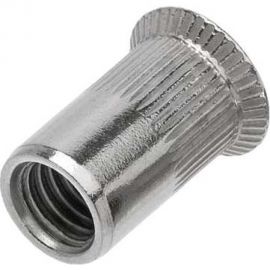 Нержавеющая резьбовая заклепка KREPFIELD М3x9 мм, ART 1023, А2, 50 шт. 1023ГАЙКАЗАКЛЕПКАМ3Х9-50 