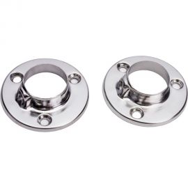 Штангодержатель Скобяной боковой d25 хром (2 шт.) Хедер 002398 