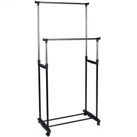 Напольная вешалка Рыжий кот CR465 на колёсах, 2 перекладины CR465 78х42х93х168 см 312172 