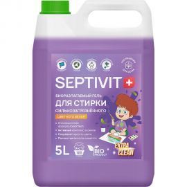 Гель для стирки SEPTIVIT ""Сильнозагрязненные Цветные Вещи"" (Extra Clean), 5л 332_5 