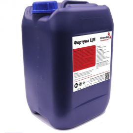 Концентрированное кислотное средство для очистки поверхностей от ржавчины, известкового налета, остатков цементного раствора ХИМИТЭКС Фортуна ЦМ, 10 л, ФЦМ049/10ЛК 