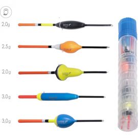 Поплавки Salmo СТОЯЧАЯ ВОДА в тубусе, 5 шт. 9600LAKE-SET 