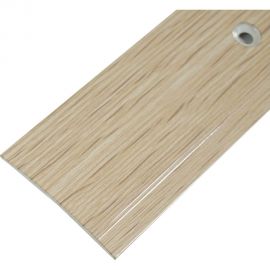 Порог-стык Трибатрон АЛ-125 (1 м; декор под дерево; белёный дуб) 87837 