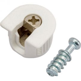 Эксцентриковая стяжка Tech-Krep белая D20 мм 2 шт. 153896 