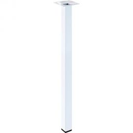 Ножка Tech-Krep металл, квадрат, нерегулируемая, 25x25x700 мм, белая - накл. 152134 