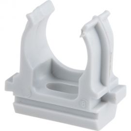 Крепеж-клипса для трубы ЮПИТЕР 20 мм, серый, 100 шт. JP3120-02 