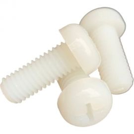 Винт с полукруглой головкой и крестовым шлицом DINFIX DIN 7985, полиамид (пластик), М3x20, 10 шт. 00-00003319 