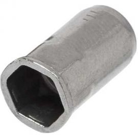 Резьбовая нержавеющая шестигранная заклепка с уменьшенным потайным бортиком KREPFIELD М4x12 мм, ART 1027, А2, 20 шт. 1027ГАЙКАЗАКЛЕПКАМ4Х12-20 