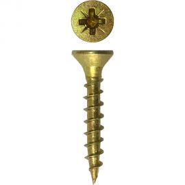 Универсальный саморез Daxmer PZ 3,0x20 острый желтый цинк 1500 шт. 313883 