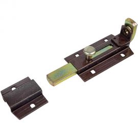 Прямой усиленный засов для навесного замка ALDEGHI LUIGI SPA 147x52 мм, бронза 256AB15 