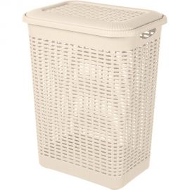 Корзина для белья Econova 30 л, 370х260х465 мм бежевый 431293307 