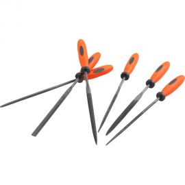 Набор напильников Wokin 6 шт (плоский, плоский остроносый, полукруглый, круглый, трехгранный, квадратный) 1352810 